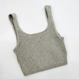 Wilfred light gray knit tank